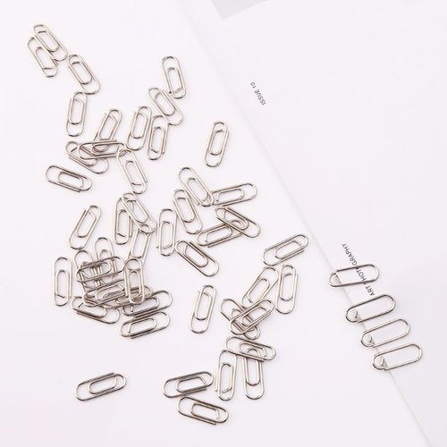 Mini Pinces À Papier En Métal, 50 Pièces, Marque-Page, Pour Photos, Reliure De Lettres, Fournitures Scolaires, Papeterie, Accessoires De Bureau M17f