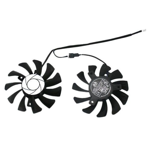 Refroidisseur De Gpu 2 Broches Pour Msi Geforce Gtx 1050ti, 75mm, Ha8010h12f-Z, Gtx-1050-Ti-4gt-Oc