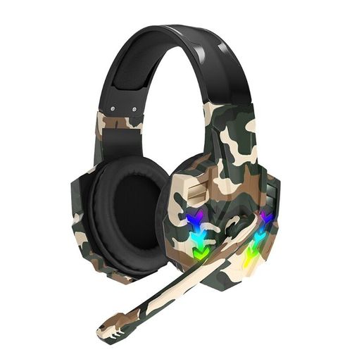 Casque D'écoute De Jeu 63hd, Son Stéréo Puissant Et Réaliste, Pour Ordinateurs Portables, Smartphones, Oreillettes Lumineuses Rgb, Design Ergonomique