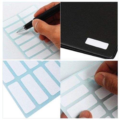 Étiquette Autocollante Blanche M17f, Étiquette Autocollante Vierge, Étiquette Artisanale, 12 Feuilles