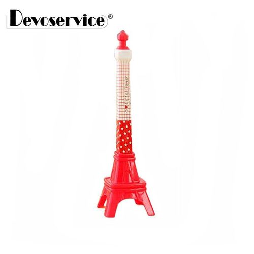 Stylo À Bille Tour Eiffel Créatif, 1 Pièce, Papeterie En Plastique De Dessin Animé, Recharge D'encre Bleue De 0.7mm, Cadeaux Pour Étudiants, Fournitures Scolaires Et De Bureau