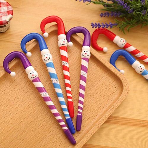 Stylo À Bille Clown Bonhomme De Neige Kawaii, Stylo À Bille Mignon Pour Papeterie Scolaire, Fournitures Scolaires Créatives De Bureau