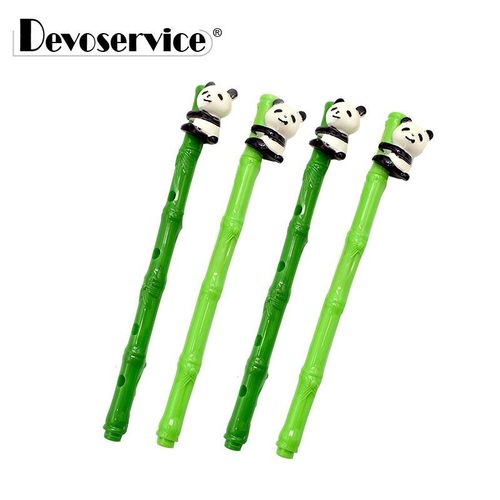Stylo Gel En Forme De Panda Mignon Et Bambou, 1 Pièce, Stylo Neutre De Dessin Animé, Papeterie D'écriture En Plastique À Encre Noire 0.5, Fournitures Scolaires Et De Bureau
