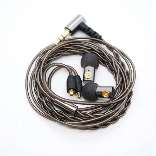 Câble Audio MMCX en cuivre plaqué argent, 2 brins, fil de mise à niveau pour écouteurs, prise 3.5mm, nouveau