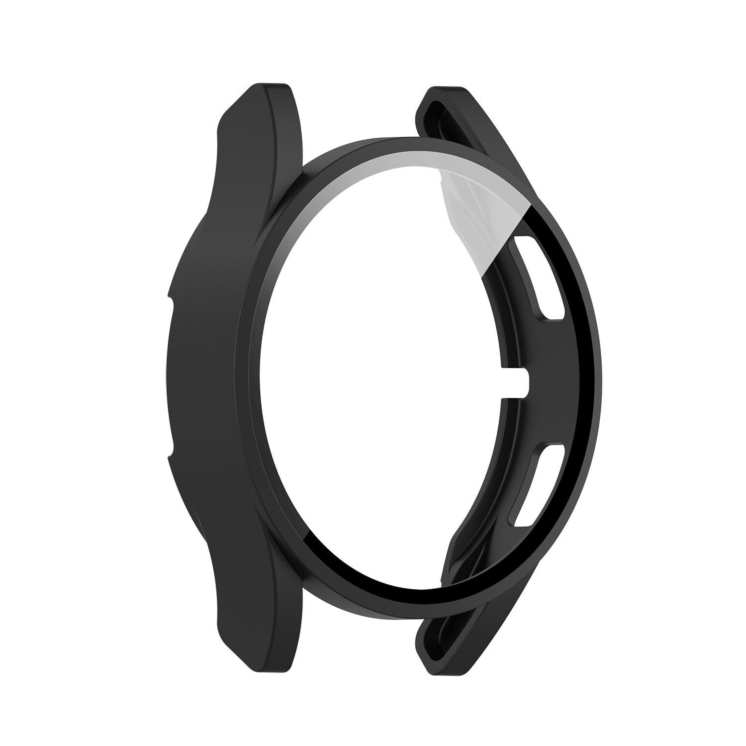 Coque Tpu Plaquée En Verre Trempé, Cadre De Protection Antichoc Mat Pour Samsung Galaxy Watch 4 40mm 44mm