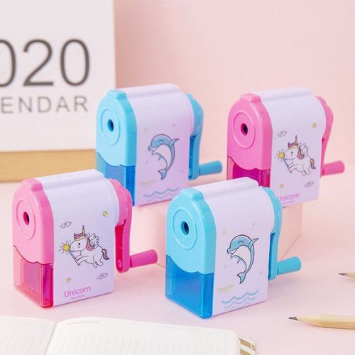 Taille-Crayon Mécanique Licorne Dauphin, 1 Pièce, Fournitures Scolaires Et De Bureau, Papeterie Créative Pour La Rentrée Scolaire