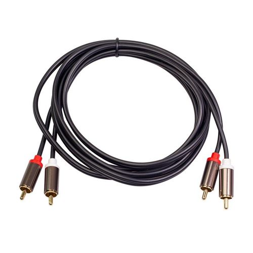 Câble Audio Coaxial 2RCA vers 2 RCA, Jack 3.5, cordon Audio stéréo RCA 1M pour Home cinéma, DVD, TV, amplificateur CD, boîte de son