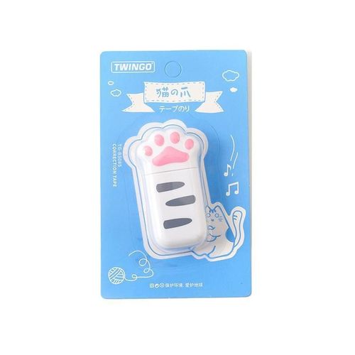 Bande Correctrice Portable Kawaii, 1 Pièce, Griffe De Chat, Blanc Correcteur, Papeterie Cadeau Promotionnel, Fourniture Scolaire Et De Bureau