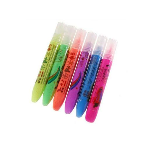 Ensemble De Stylos À Pop-Corn Magiques De Couleur 30ml, 6 Pièces/Ensemble, Pour Dessin, Peinture, Jouets Éducatifs Amusants