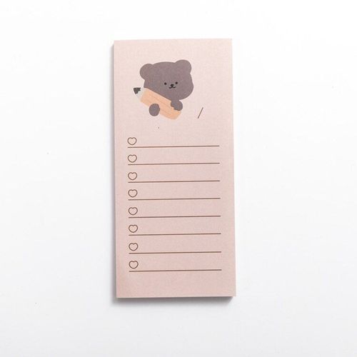 Bloc-Notes Mignon Ours En Forme De Cookies, Étiquette Autocollante, Portable, Papeterie Kawaii, Fourniture Scolaire Et De Bureau, 50 Feuilles