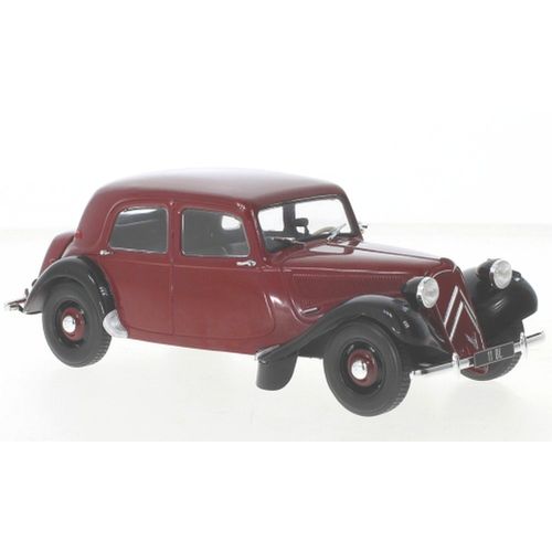 Citroen Traction 11bl - Rouge Sombre/Noir 1952 1/24 Whitebox