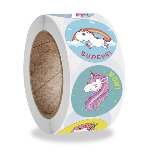 Autocollant Licorne Animal Récompense 50 ? 500 Pièces, Étiquette Décorative Pour Enfants, Jouet Classique, Fournitures Scolaires, Encourage