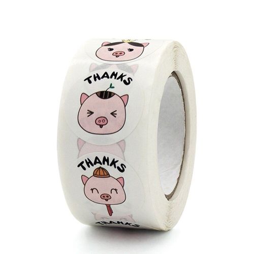 Autocollants De Récompense Cochon De Remerciement, Étiquette Kawaii, Jouet Classique, Cadeau De Noël Pour Enfants, 50 À 500 Pièces
