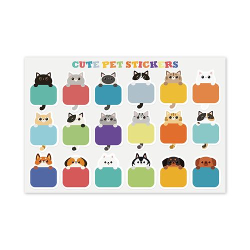 Étiquette Autocollante Personnalisée Chat, Étiquette Autocollante, Étanche, Pour Scrapbook, Pour Enfants, Papeterie Scolaire, Diy Bricolage, 36-90 Pièces
