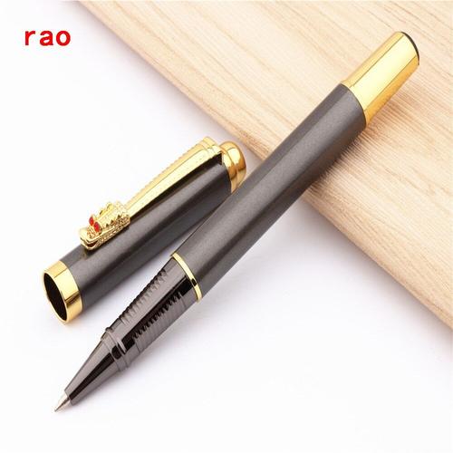 Stylo À Bille Roulante Dragon Oriental 7026 Gris, De Luxe, À Pointe Moyenne, Pour Le Bureau, Nouveau