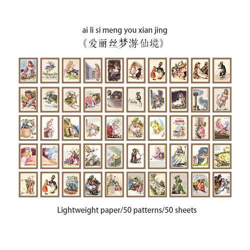 Bloc-Notes Rétro Déchirable En Peau De Vache, 40mm X 50mm, Couverture Portable, Mini Conte De Fées, Matériel De Décoration Pour Livre Photo, Fournitures De Journal