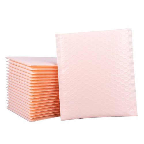 Enveloppe À Bulles Doublée, 50 Pièces, Enveloppe Avec Film De Perle, Cadeau, Livre Et Magazine, Style Autonome, Couleur Chair, Rose, Paquet De Courrier
