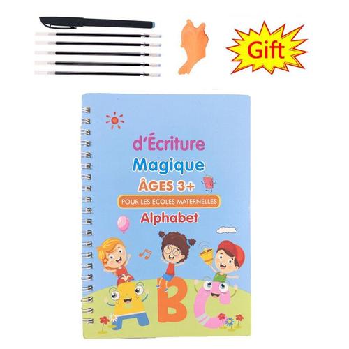 Cahier De Pratique De La Magie Française Pour Enfants, Apprentissage Des Nombres En Lettrage Français Pour La Calligraphie, Écriture, Cadeaux Pour Enfants, Nouveau