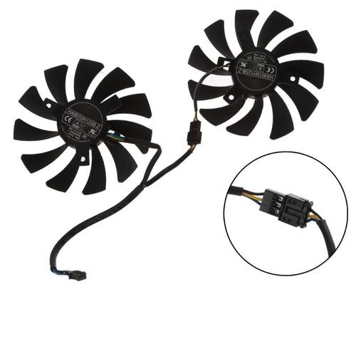 Ventilateur de refroidissement pour carte graphique MSI GTX960, 2 pièces/ensemble HA9010H12SB-Z 12V 0,57a 3500 Rpm Distance du trou 40mm