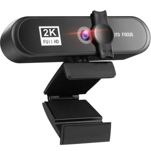 Webcam en Streaming 2K 1080P, avec microphone intégré et couvercle, caméra Autofocus avancée pour joueurs, diffusion sur Facebook et YouTube