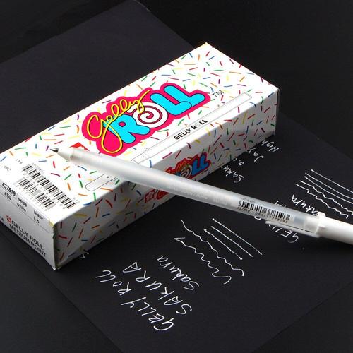 Rouleau De Gelée Importé Du Japon, 0.8mm, Stylo Gel Blanc, Surligneur Pour Conception De Marqueurs Artistiques, Bande Dessinée/Manga, Fournitures De Peinture, Livraison Gratuite