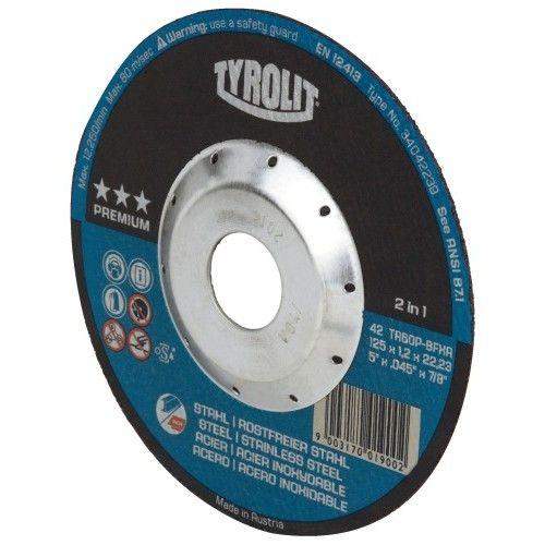 Disque à tronçonner pour acier et inox - Deep Cut Protection Premium - diamètre 125mm TYROLIT