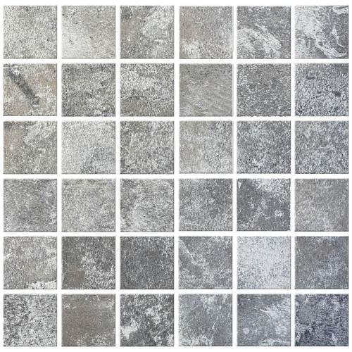 DISTRIMAT Carrelage mosaïque BALI Gris mat 29x29 cm antidérapant