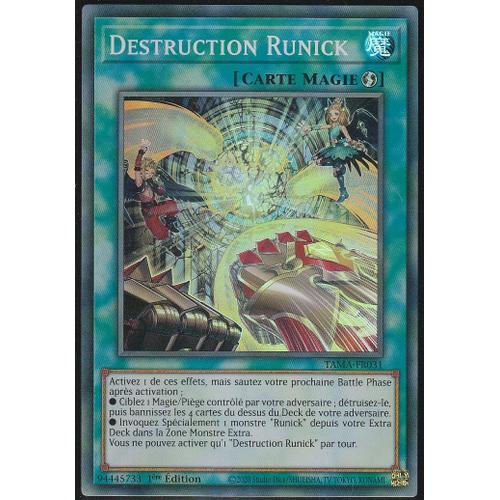 Carte Yu-Gi-Oh - Destruction Runick - Tama-Fr031 - Super-Rare -