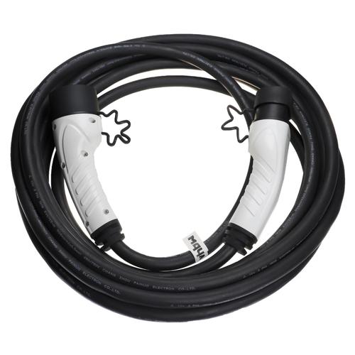 Vhbw Câble De Recharge Type 2 Vers Type 2 Compatible Avec Renault Twingo Electric, Twizy, Zoe Voiture Électrique - 3 Phases, 32 A, 22 Kw, 10 M