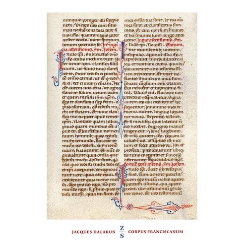 Corpus Franciscanum - François D'assise, Corps Et Textes