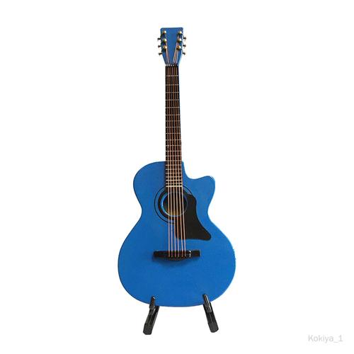 Mini guitare électrique avec support et étui mini instrument