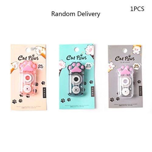 Bande Correctrice De Patte De Chat Mignon Kawaii, Papeterie Correctrice De Bandes Modifiées D'étudiant