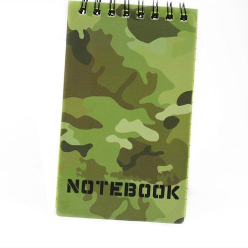 Carnet De Notes Tactique 12.5x7.5cm, Papier D'écriture Étanche, Camouflage, Sous La Pluie