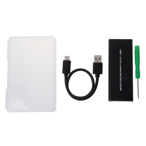 Boîtier USB 3.1 type-c vers M Key M.2 SSD, avec câble, pour Intel 600P NGFF PCI Express NVMe