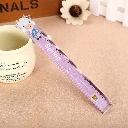 Règle En Plastique Style Dessin Animé Créatif, Règle En Forme De Lapin, Ligne Ondulée, Mignon Étudiant Kawaii, Cadeaux Pour Enfants, Fournitures Scolaires Et De Bureau, 15cm, 1 Pièce