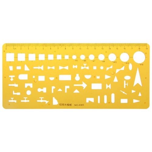 Règle De Dessin Militaire En Résine K Durable, 23 Styles, Modèle D'architecte De Construction, Outil De Mesure De Pochoir