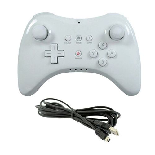 Manette De Jeu Avec Câble De Chargement Usb Pour Nintendo Wii U, Télécommande, Joystick
