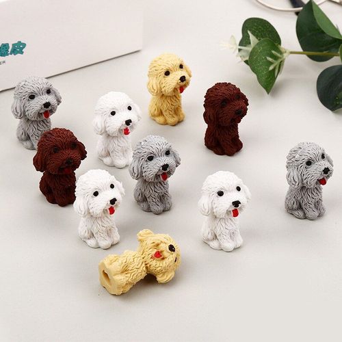 Gommes À Crayon En Caoutchouc Pour Chien, 1 Pièce, Fournitures Scolaires Et De Bureau, Papeterie Créative Et Mignonne, Dessin Animé, Kawaii, Cadeaux Pour Élèves Et Enfants