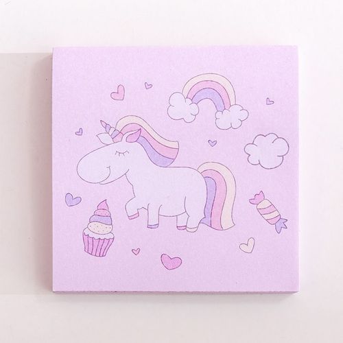 Bloc-Notes Licorne Et Arc-En-Ciel, 1 Pièce, Bloc-Notes Carré, Papeterie Pour Bloc-Notes, Fournitures Scolaires