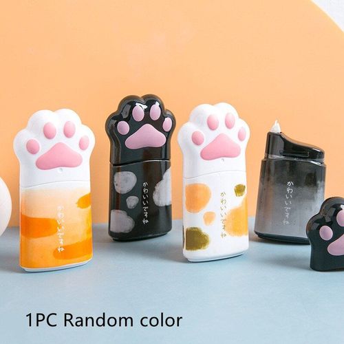 Bande Correctrice Blanche En Forme De Griffe De Chat, 1 Pièce, Kawaii, Pratique Et Mignon, Papeterie Pour Journal Intime, Fournitures Scolaires