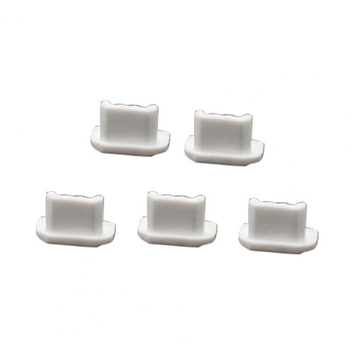 Mini Chargeur Micro Usb Anti-Poussière Pour Téléphone, 5 Pièces, En Silicone