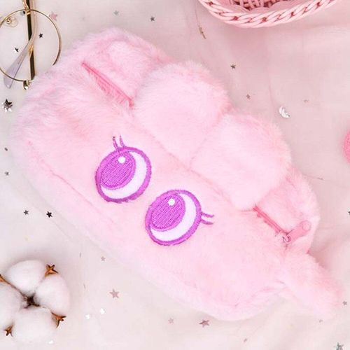 Sac À Crayons En Peluche Animal Mignon Lapin Panda Kawaii, Pochette À Crayons De Grande Capacité Pour Étudiant, Étui À Stylos, Fournitures Scolaires