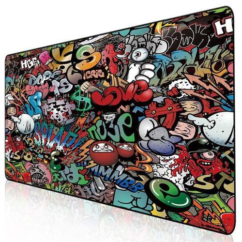 Grand tapis de souris pour ordinateur Gamer, Surface en caoutchouc XXL, antidérapant, idéal pour le bureau