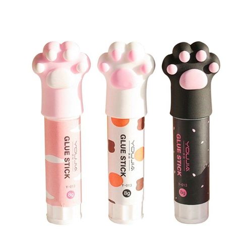 Bâton À Colle Solide En Forme De Griffe De Chat Mignon, À Solvant, Non Toxique, Multi-Usage, Kawaii