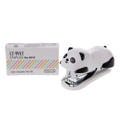 Jeu De Mini Agrafeuses Panda, Reliure En Papier Dans 1000 Agrafes, Fournitures Scolaires Et De Bureau P9jd