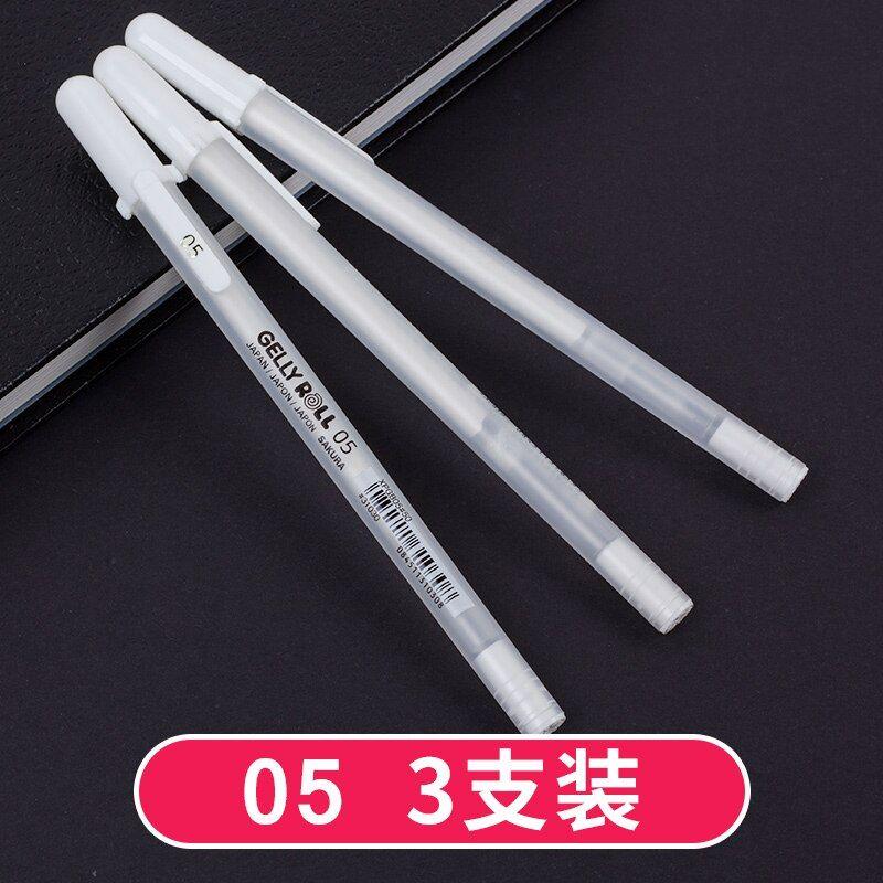 Sakura • Stylo gel Gelly roll 10 Blanc 3pièces