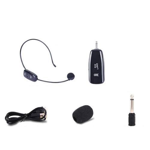 Microphone sans fil pour casque, amplificateur vocal, professionnel, haut-parleur pour enseignement Guide de visite