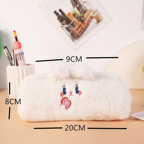 Étui À Crayons En Peluche Kawaii, Matériau De Haute Capacité, Escolar Stojo, Sac Ours Pour Fournitures Scolaires, Boîte Piornik