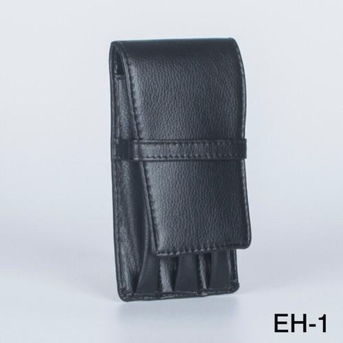 Étui À Crayons En Cuir Pu Noir Motif Crocodile, Pochette Uniquement Pour 3 Stylos, Sac De Rangement Stylo Gel, Sac Cadeau De Luxe, 1 Pièce