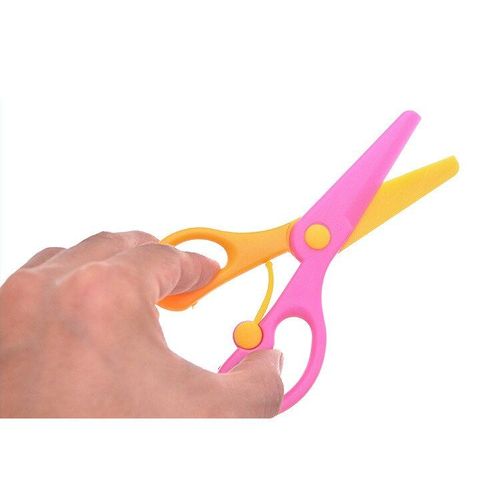 Mini Ciseaux En Plastique À Tête Ronde Pour Enfants, Outil De Coupe De Papier, Fournitures Scolaires De Maternelle, Cadeau Créatif Pour Écoliers
